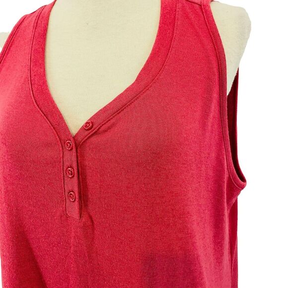 Lane Bryant Women's Salmon Pink Sleeveless Knit Top Size 14/16 - Picture 3 of 7